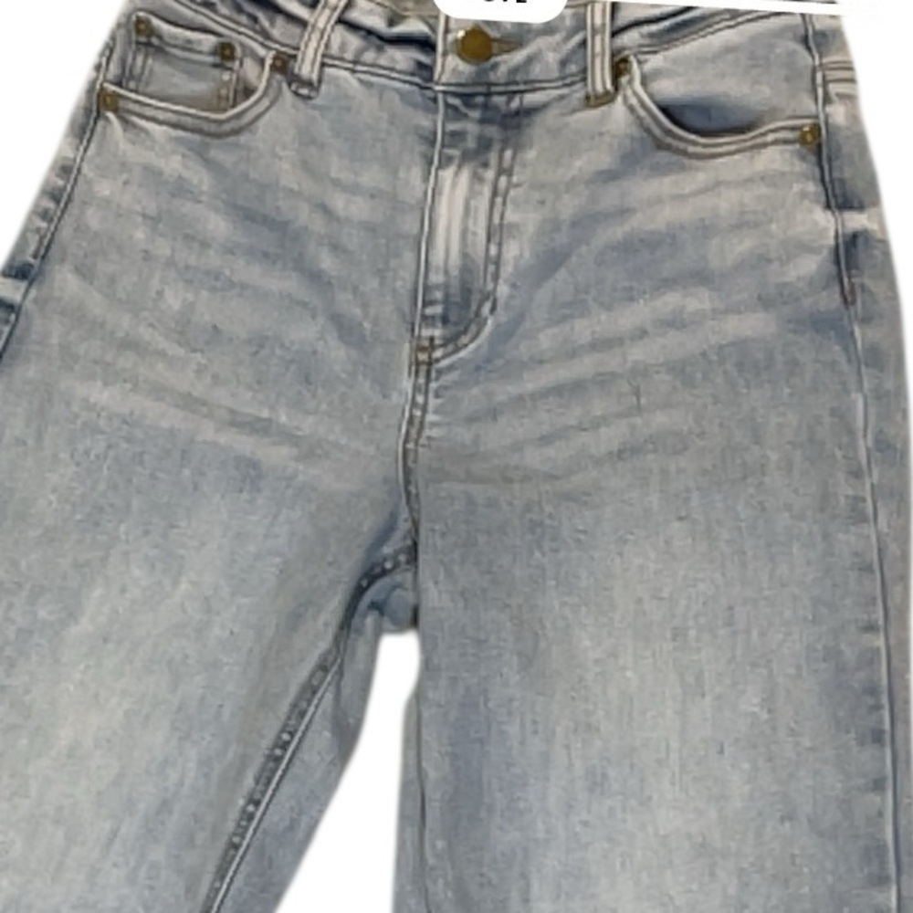 Oat New York high rise straight leg jeans 2 26 light wash - Picture 2 of 9